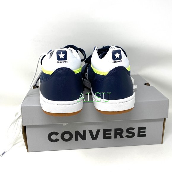 Converse Fastbreak Pro Mid Leather Sneakers Canvas Blue Men's Size 167609C - Picture 4 of 9